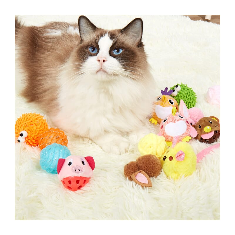 Fofos Fuzzy Bird Cat Toy, 18 pieces at 165 Rs. per piece - Wagr Petcare