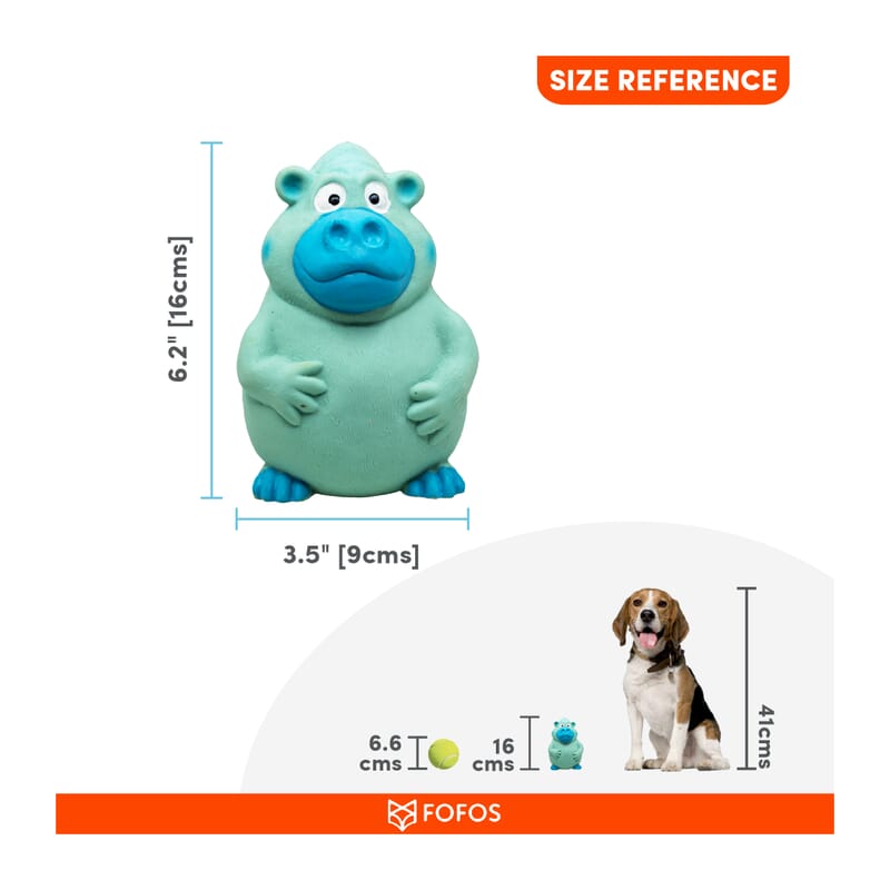 Fofos Latex Bi Ape Dog Toy - Wagr Petcare