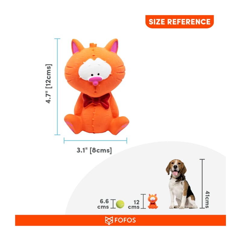 Fofos Latex Bi Cat Toy for Small Dogs - Wagr Petcare