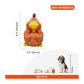 Fofos Latex Bi Rooster Dog Toy - Wagr Petcare