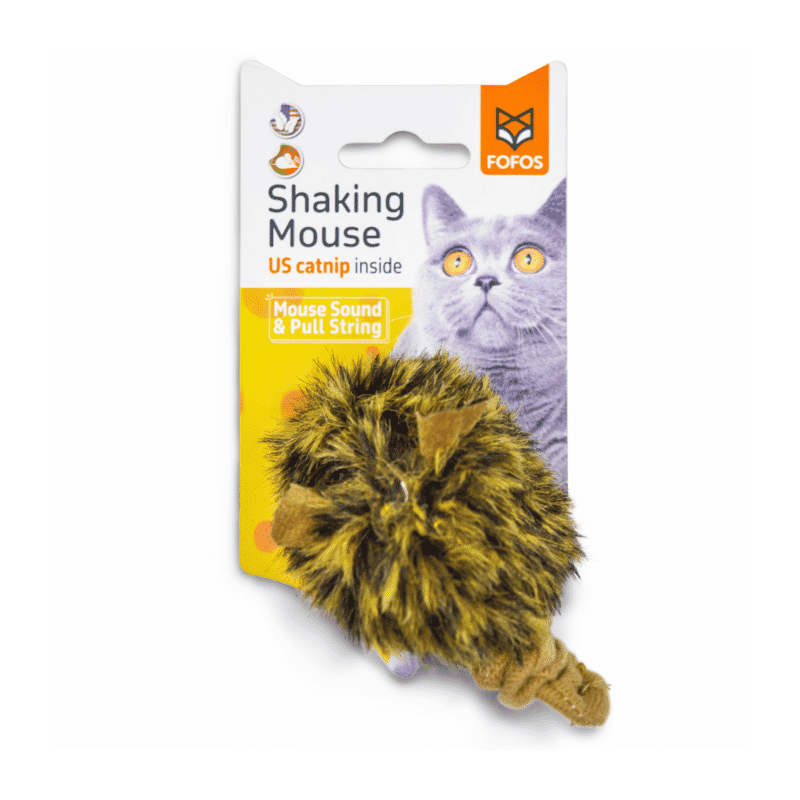Fofos Pull String & Sound Chip Electronic Mouse Cat Toy - Wagr Petcare