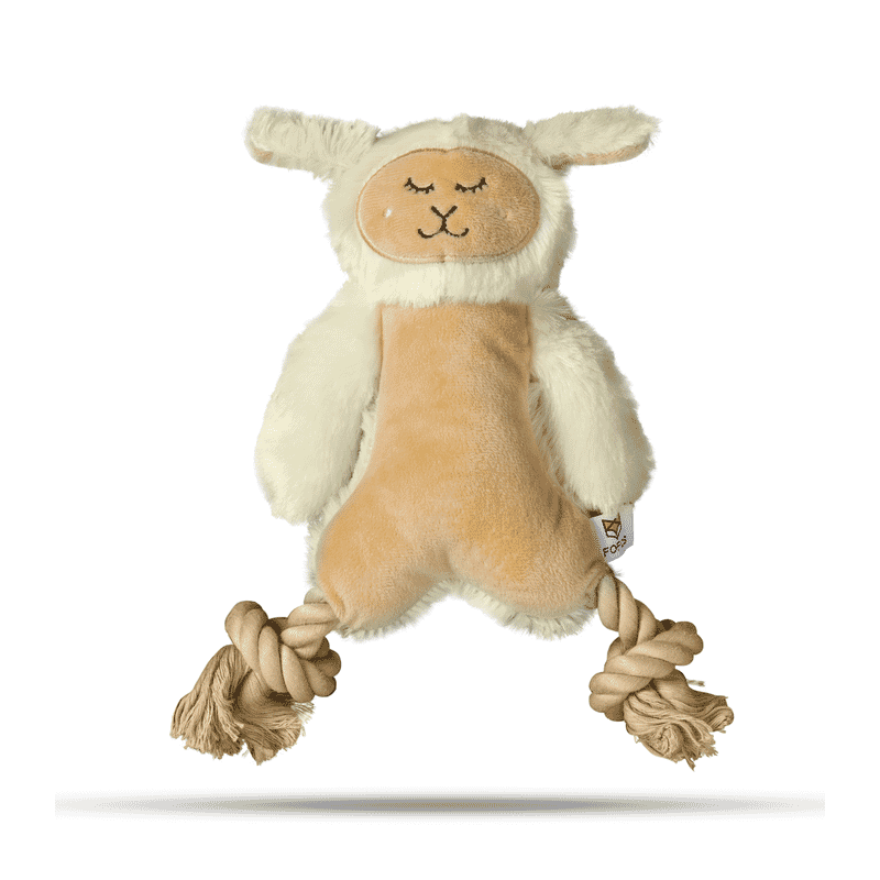 Fofos Ropeleg Plush Sheep Dog Toy - Wagr Petcare