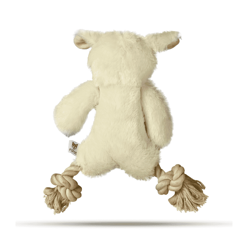 Fofos Ropeleg Plush Sheep Dog Toy - Wagr Petcare
