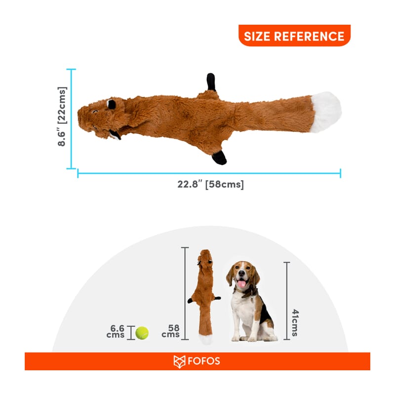 Fofos Skinneez Dog Soft Stuffing-Free Toy - Wagr Petcare