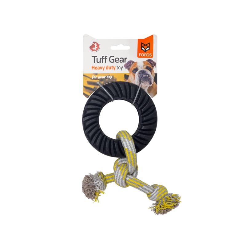 Fofos Tyre Small Dog Chew Rope Toy - Wagr Petcare