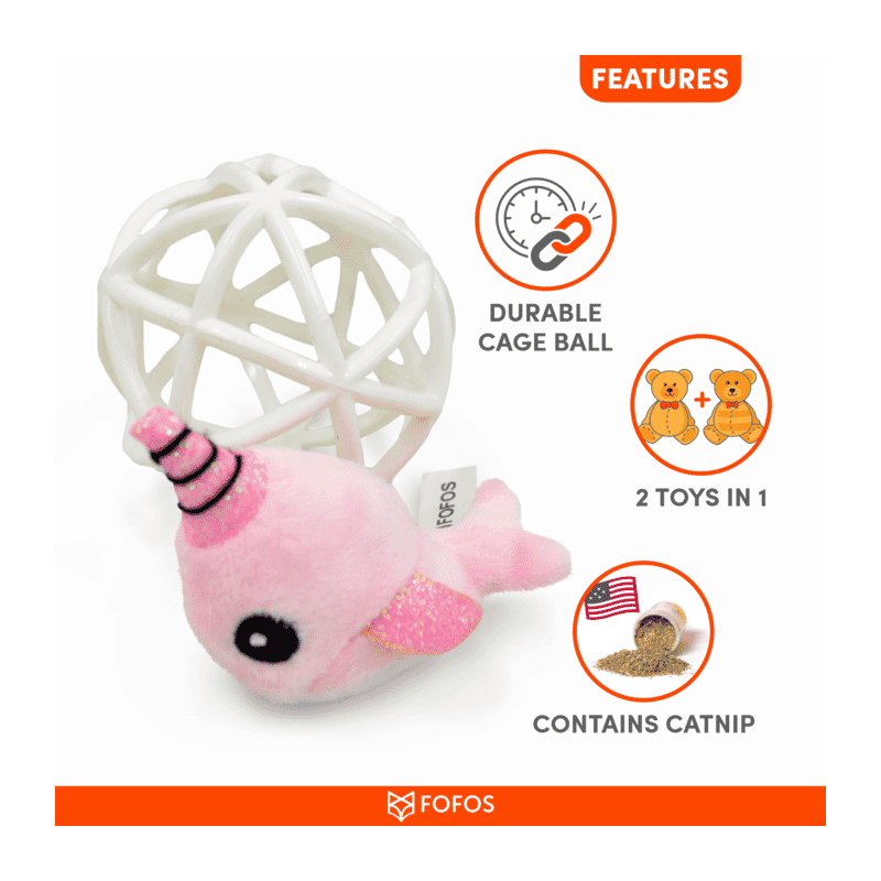 Fofos Unicorn in a Cage Cat Toy - Wagr Petcare
