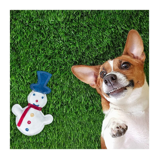 Forfurs Snowman Leather Dog Toy - Wagr - The Smart Petcare Platform