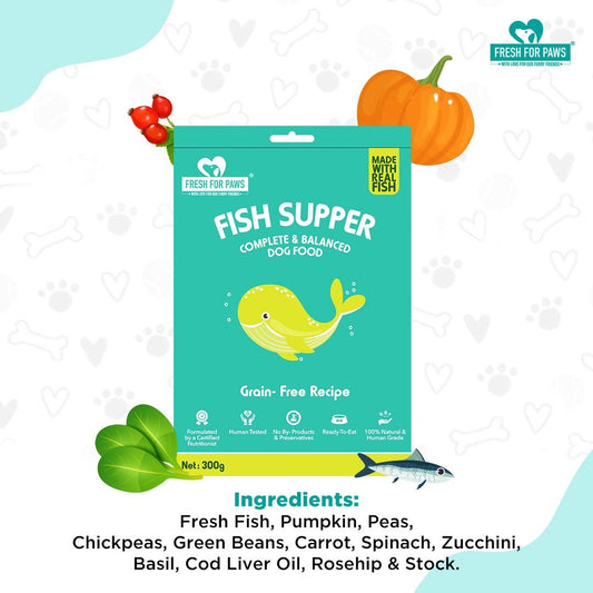 Fresh for Paws Fish Supper - 300gm - Wagr Petcare