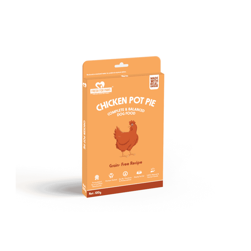 Fresh for Paws Non-Vegetarian Combo (100gm pack each of- Lamb, Goat, Chicken, Egg, Fish) - Wagr Petcare