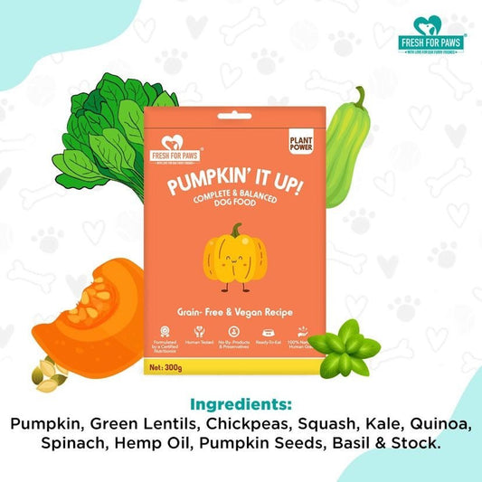 Fresh for Paws Pumpkin' It Up - 300gm - Wagr Petcare