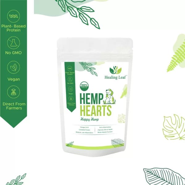 Fresh for Paws' Vegetarian Combo (400gm) + Healing Leaf Hemp Hearts(100gm) - Wagr Petcare