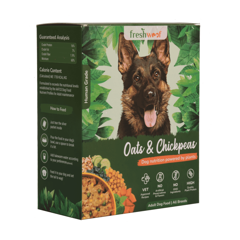 Freshwoof Veg healthy supermeals for dogs - Oats & Chickpeas - Wagr - The Smart Petcare Platform