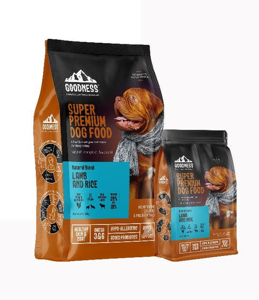 Goodness Natural Blend Lamb & Rice 10kg with Free 1.5kg - Wagr - The Smart Petcare Platform