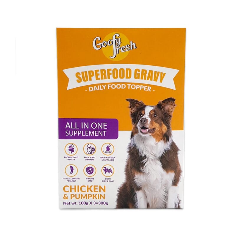 Goofy Tails Chicken Meal Topper for Dogs and Puppies (Pack of 3) - Wagr - The Smart Petcare Platform