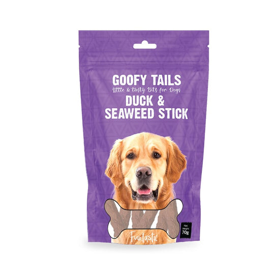 Goofy Tails Duck & Seaweed Stick Treats for Dogs and Puppies 70g - Wagr - The Smart Petcare Platform