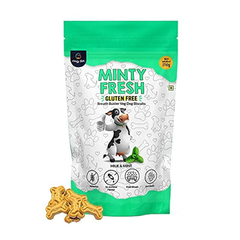 Goofy Tails Minty Fresh Milk and Mint Gluten Free Veg Biscuits - Wagr - The Smart Petcare Platform