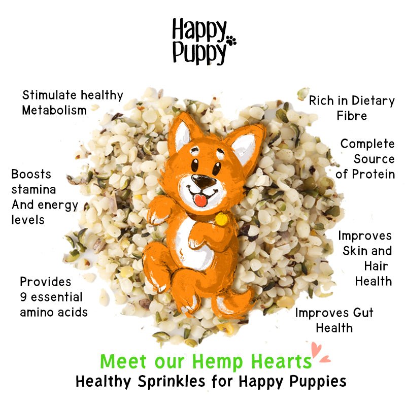 Happy Puppy Organics Hemp Hearts - Wagr - The Smart Petcare Platform