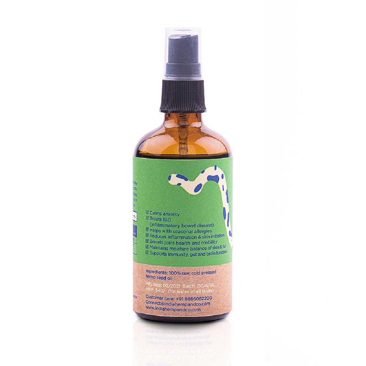 Hemp Seed Cat Oil by India Hemp and Co - Wagr - The Smart Petcare Platform