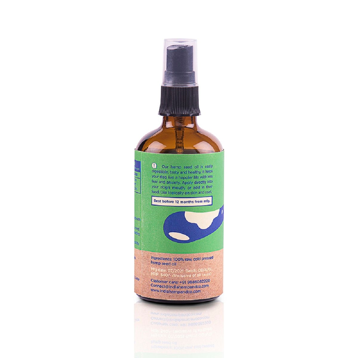 Hemp Seed Dog Oil by India Hemp and Co - Wagr - The Smart Petcare Platform