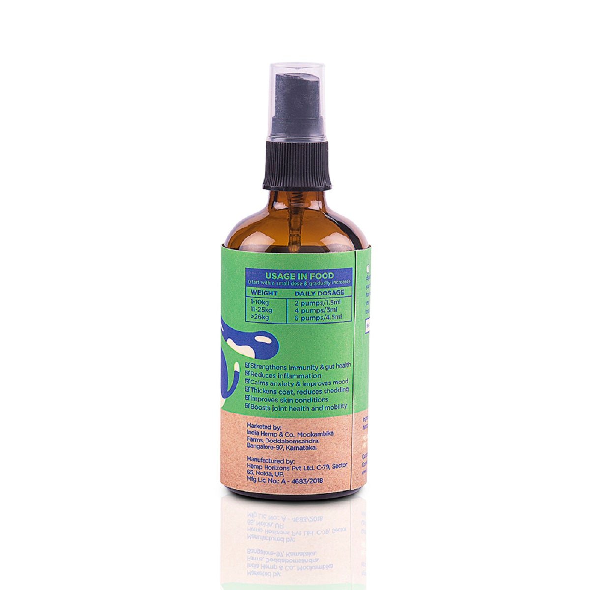 Hemp Seed Dog Oil by India Hemp and Co - Wagr - The Smart Petcare Platform