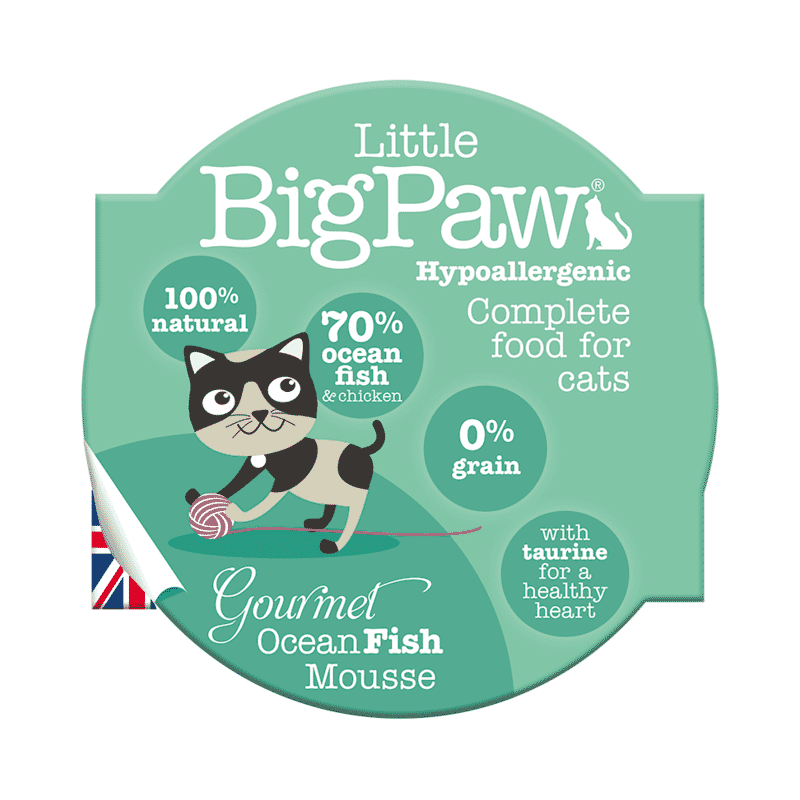 Little Big Paw Gourmet Atlantic Ocean Fish Mousse Pack of 8 units of 85 Grams each - Wagr - The Smart Petcare Platform