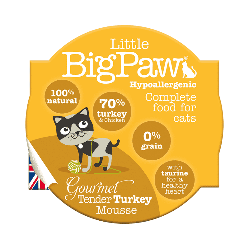 Little Big Paw Gourmet Tender Turkey Mousse Pack of 8 units of 85 Grams each - Wagr - The Smart Petcare Platform