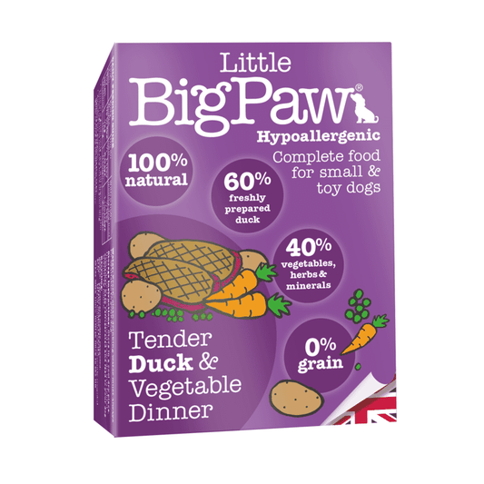 Little Big Paw Tender Duck & Vegetable Dinner Pack of 7 units of 150 Grams each - Wagr - The Smart Petcare Platform