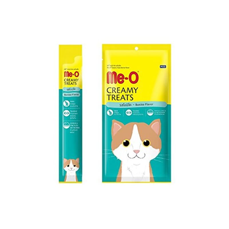 Me-O Creamy Cat Treats Bonito Flavor, 60gm - Wagr - The Smart Petcare Platform