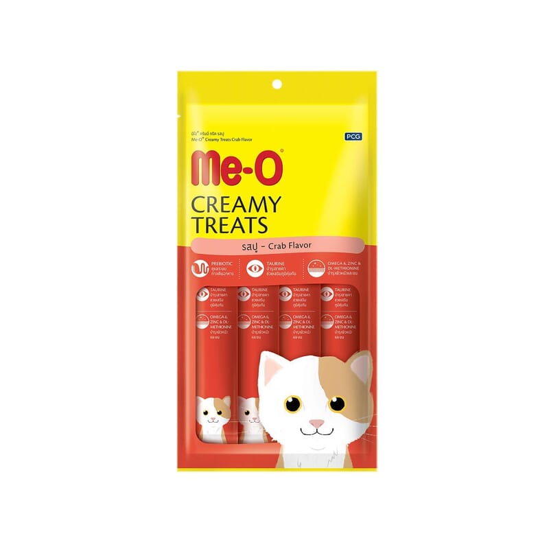 Me-O Creamy Cat Treats Crab Flavor, 60gm - Wagr - The Smart Petcare Platform