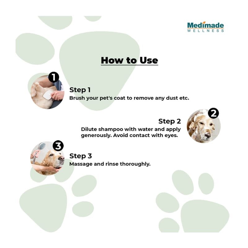 Medimade Gentle Deodorizer Shampoo for Dogs with Neem & Lavender Oil, 200ml - Wagr - The Smart Petcare Platform