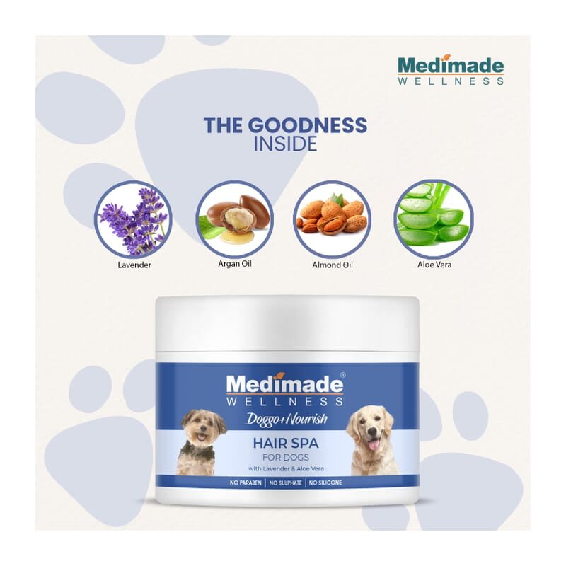 Medimade Hair Spa for Dogs with Lavender & Aloevera, 200gm - Wagr - The Smart Petcare Platform