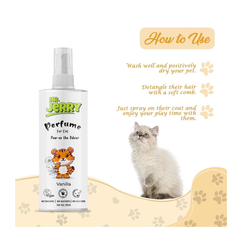 Mr . Jerry Cat Vanilla Perfume, 60ml - Wagr Petcare