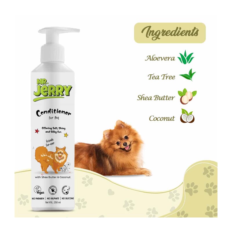 Mr . Jerry Pet Conditioner Shea Butter with Coconut, 250ml - Wagr Petcare