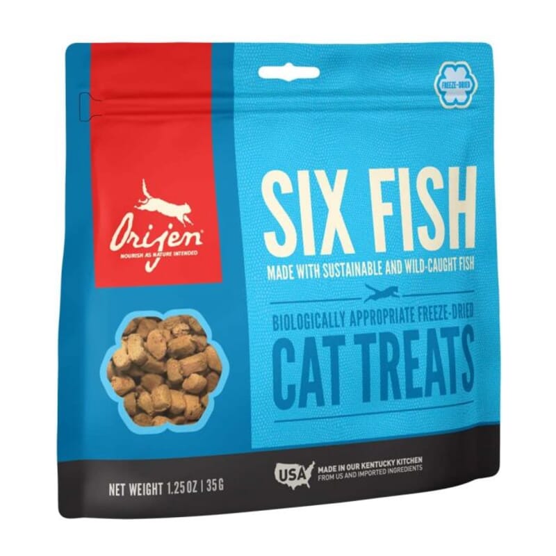 Orijen Freeze Dried Six Fish Cat Treat, 35 gm - Wagr - The Smart Petcare Platform