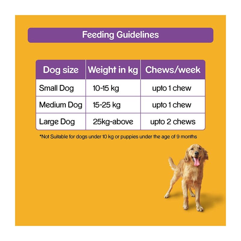 Pedigree Jumbone( Adult - Dog Treats) , Chicken and Rice ,200gm ( 2 sticks) - Wagr - The Smart Petcare Platform