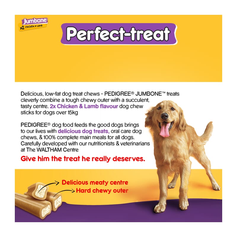 Pedigree Jumbone Dog Treat, Chicken & Lamb Flavour - Wagr - The Smart Petcare Platform