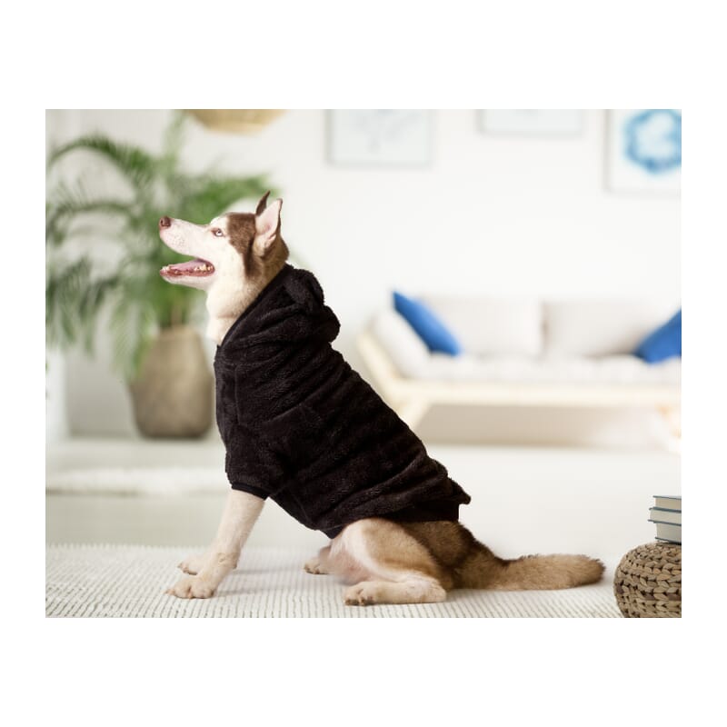 Petsnugs Dark Grey Furry Sweater - Wagr Petcare