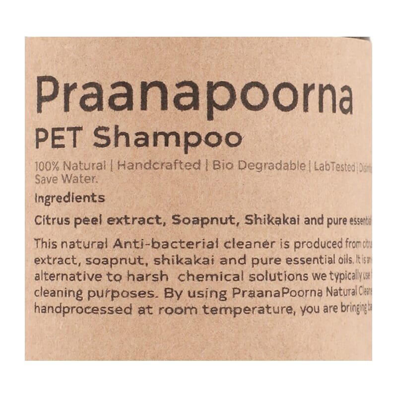 Praanapoorna Pet shampoo - Concentrate 350ml - Wagr - The Smart Petcare Platform