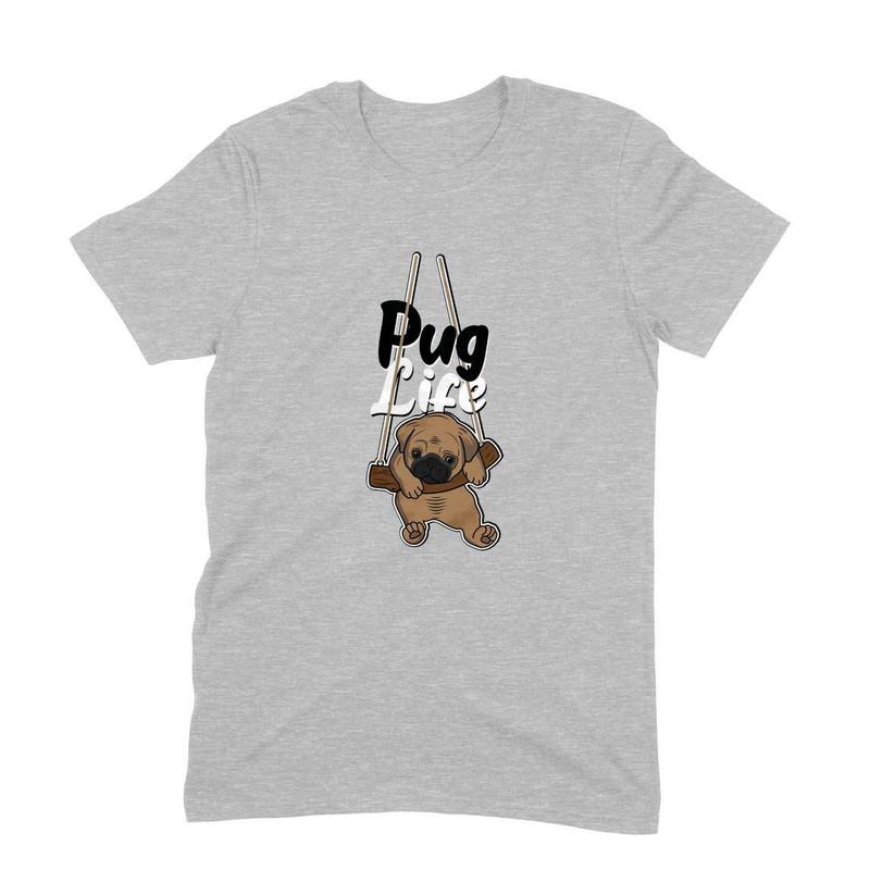 Round Neck T-Shirt (Men) - Pug Life - Wagr - The Smart Petcare Platform