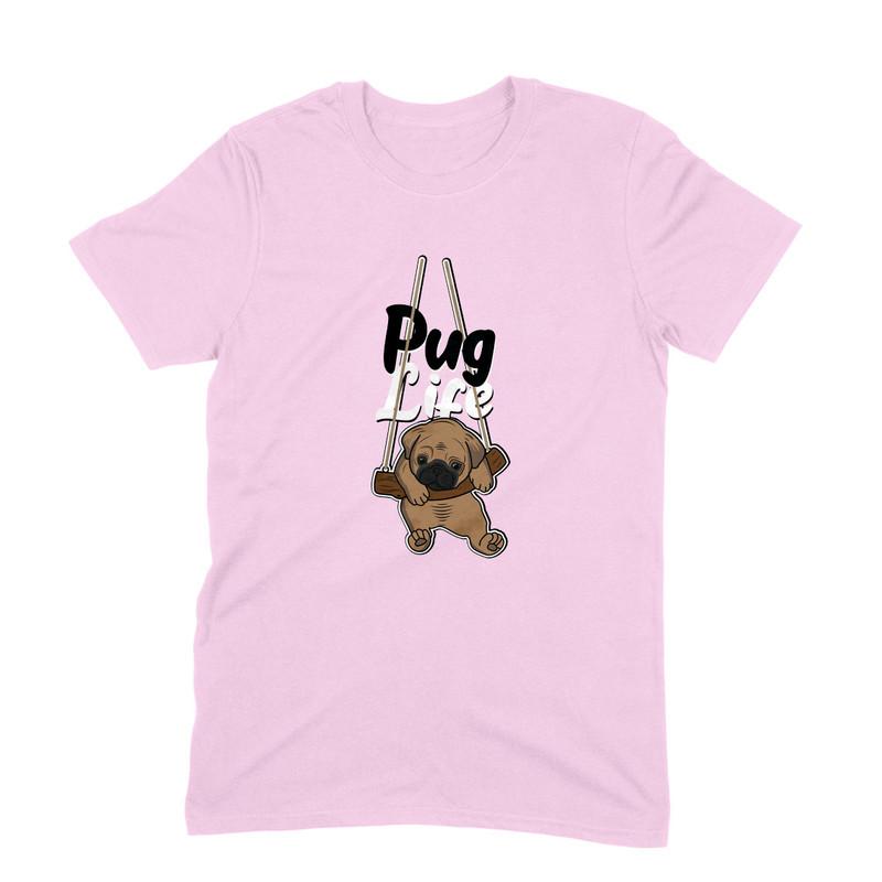 Round Neck T-Shirt (Men) - Pug Life - Wagr - The Smart Petcare Platform