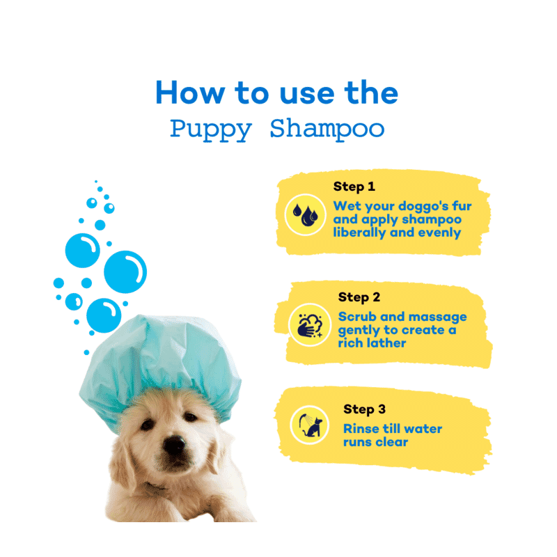 The Good Paws Fluffer Pupper Puppy Gentle & pH Balanced Shampoo with Coconut Oil - Vanilla Orchid 250ml - Wagr Petcare