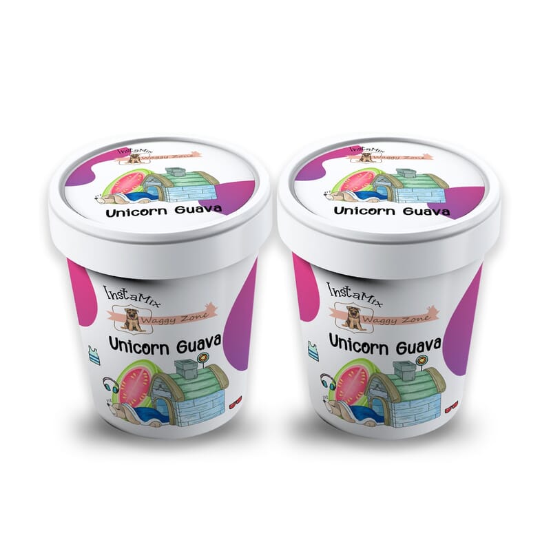 Waggy Zone Ice Cream Unicorn Guava - Pink Guava, 40 gms - Pack of 1 - Wagr Petcare