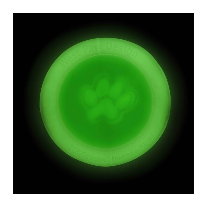 West Paw Zogoflex Zisc Flying Disc Toy for Dogs,Glow in the Dark - Wagr - The Smart Petcare Platform