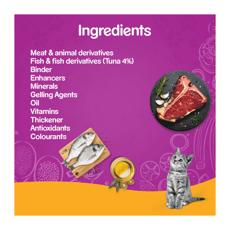 Whiskas Wet Food for Adult Cats (1+Years), Salmon in Gravy Flavour 85g - Wagr - The Smart Petcare Platform